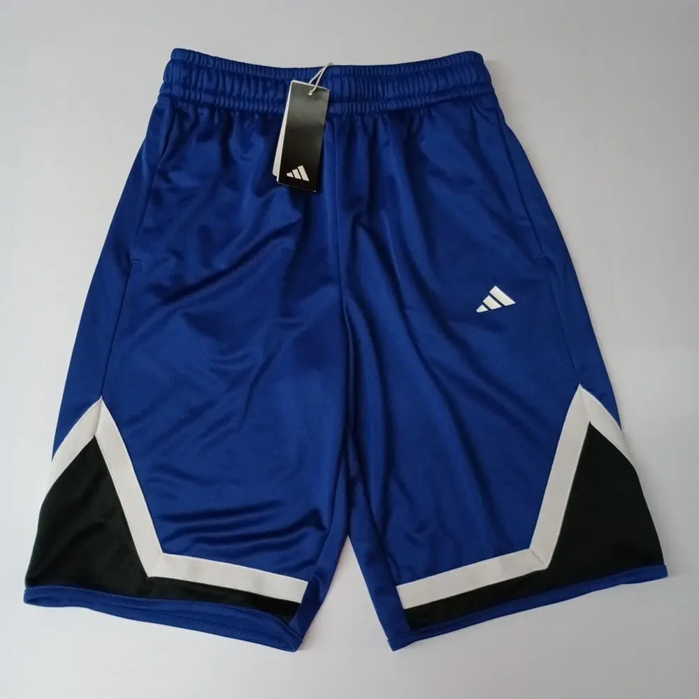 Men adidas Pro Block Aeroready Basketball Shorts Size S Blue‎